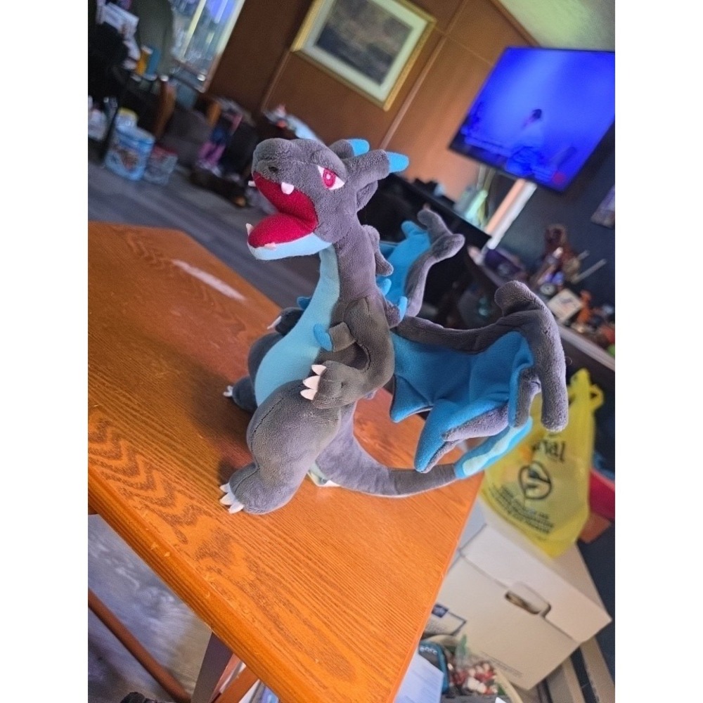 Mega Charizard X Plush Pokémon Plush With Adjustable Wings